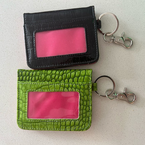 NWOT Keychain Cardholders in Vegan Faux-Crocodile 2/$10 - Picture 4 of 12